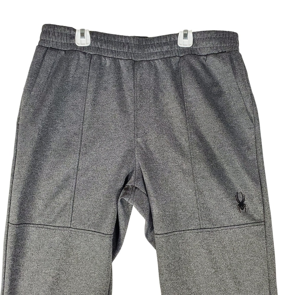 Spyder Active Mens ProWeb Joggers Gray Heather Tapered Sweatpants Large L